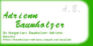 adrienn baumholzer business card